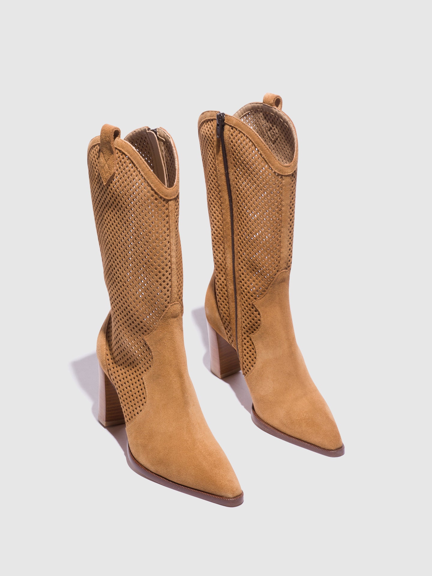 Foreva Botas com Fecho em Camel